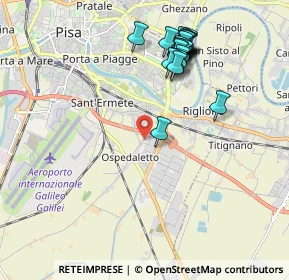 Mappa Via Sant Ilario sud, 56121 Cascina PI, Italia (2.095)