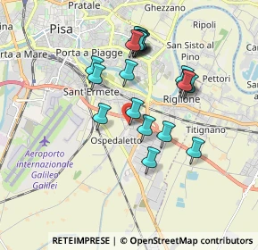 Mappa Via Sant Ilario sud, 56121 Cascina PI, Italia (1.672)