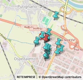 Mappa Via Sant Ilario sud, 56121 Cascina PI, Italia (0.301)