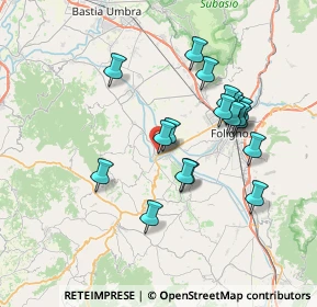 Mappa Via Sant'Anna, 06031 Bevagna PG, Italia (6.91632)