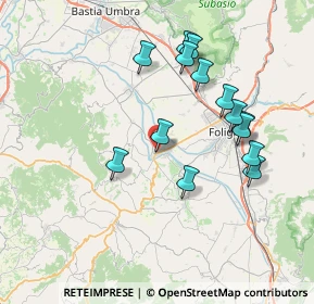 Mappa Via Sant'Anna, 06031 Bevagna PG, Italia (7.49714)