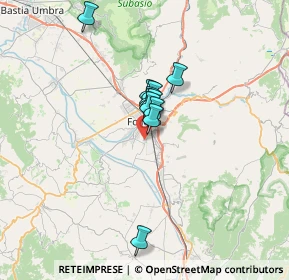 Mappa Via delle Margherite, 06034 Foligno PG, Italia (4.50818)