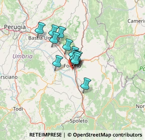 Mappa Via delle Margherite, 06034 Foligno PG, Italia (7.88538)