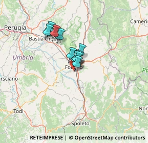 Mappa Via delle Margherite, 06034 Foligno PG, Italia (7.81)
