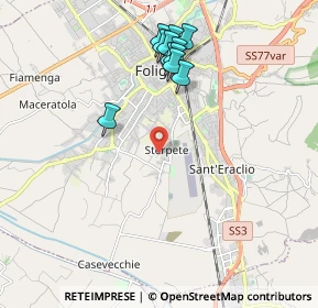 Mappa Via delle Margherite, 06034 Foligno PG, Italia (2.06273)