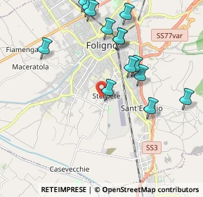 Mappa Via delle Margherite, 06034 Foligno PG, Italia (2.27)