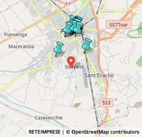 Mappa Via delle Margherite, 06034 Foligno PG, Italia (1.83643)