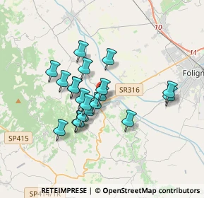 Mappa Via Primo Maggio, 06031 Bevagna PG, Italia (2.8645)