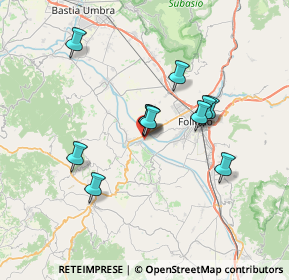 Mappa Via Casale Rondelli, 06031 Bevagna PG, Italia (6.06364)