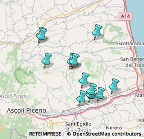 Mappa Via Giuseppe Guarnieri, 63073 Offida AP, Italia (6.94583)