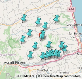 Mappa Via Giuseppe Guarnieri, 63073 Offida AP, Italia (7.073)