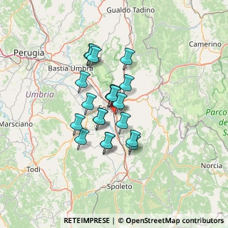 Mappa Via Ippolito Nievo, 06034 Foligno PG, Italia (10.2915)
