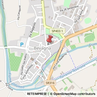 Mappa Corso G. Matteotti, 36/38, 06031 Bevagna, Perugia (Umbria)