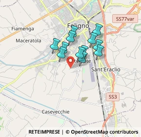 Mappa Via del Ponticello, 06034 Foligno PG, Italia (1.20417)
