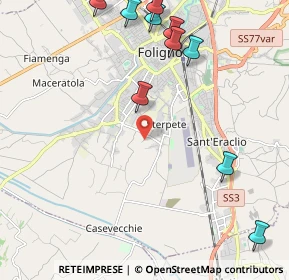 Mappa Via del Ponticello, 06034 Foligno PG, Italia (2.95909)