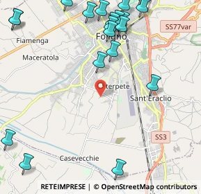 Mappa Via del Ponticello, 06034 Foligno PG, Italia (3.0605)