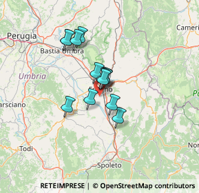 Mappa Via del Ponticello, 06034 Foligno PG, Italia (9.48)