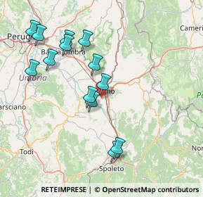 Mappa Via del Ponticello, 06034 Foligno PG, Italia (16.37769)
