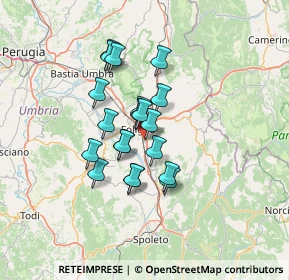 Mappa Via Sant'Abbondio, 06034 Foligno PG, Italia (10.415)