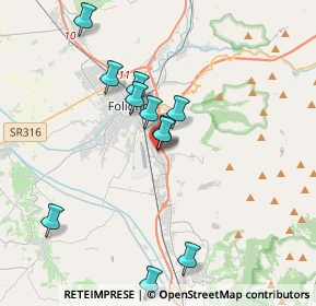 Mappa Via Sant'Abbondio, 06034 Foligno PG, Italia (3.66636)