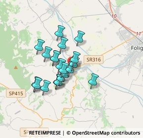 Mappa Via degli Orti, 06031 Bevagna PG, Italia (2.625)