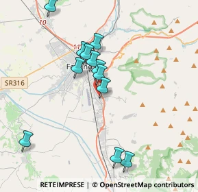 Mappa Via Mura Castellane, 06034 Foligno PG, Italia (3.685)