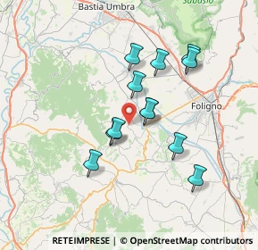 Mappa Via Maestà della Quattro Chiavi, 06031 Bevagna PG, Italia (6.175)