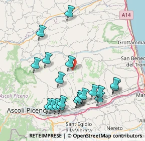 Mappa Via I Maggio, 63073 Offida AP, Italia (8.765)