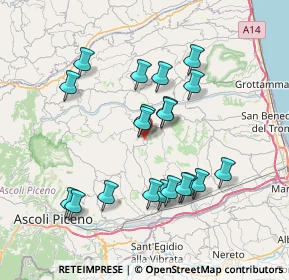 Mappa Via I Maggio, 63073 Offida AP, Italia (7.257)