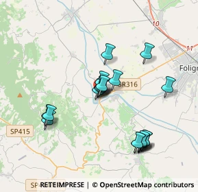 Mappa Via San Francesco, 06031 Bevagna PG, Italia (3.4875)