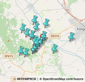 Mappa Via San Francesco, 06031 Bevagna PG, Italia (2.74)