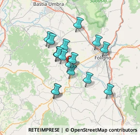 Mappa Piazza Giuseppe Garibaldi, 06031 Bevagna PG, Italia (5.45438)