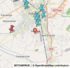 Mappa Via Bologna, 06034 Foligno PG, Italia (3.45176)