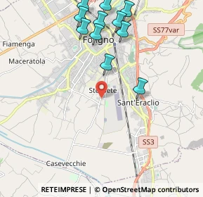 Mappa Via Bologna, 06034 Foligno PG, Italia (2.46364)