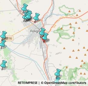 Mappa Via Giacomo Leopardi, 06034 Foligno PG, Italia (5.54071)