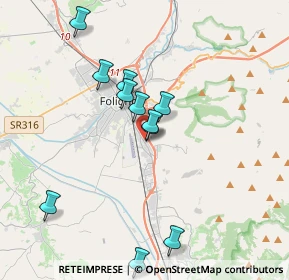 Mappa Via Giacomo Leopardi, 06034 Foligno PG, Italia (3.60818)