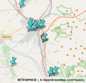 Mappa Via Cipriano Piccolpasso, 06034 Foligno PG, Italia (4.73688)