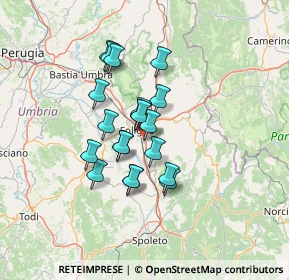 Mappa Via Cipriano Piccolpasso, 06034 Foligno PG, Italia (10.452)