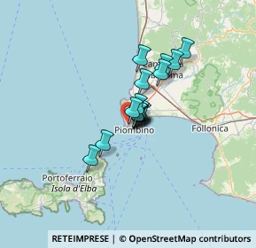 Mappa Via Padre Massimiliano Kolbe, 57025 Piombino LI, Italia (7.65125)