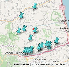 Mappa Via del Merletto, 63073 Offida AP, Italia (8.825)