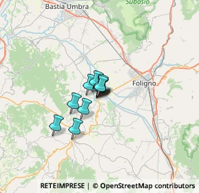 Mappa Via 25 Aprile, 06031 Bevagna PG, Italia (3.16273)