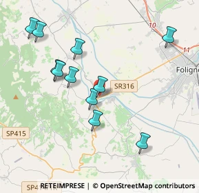 Mappa Via 25 Aprile, 06031 Bevagna PG, Italia (4.10091)