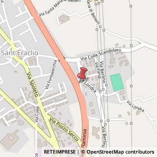 Mappa Via Londra, 1, 06037 Foligno, Perugia (Umbria)