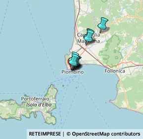 Mappa Via Giovanni Lerario, 57025 Piombino LI, Italia (7.06833)