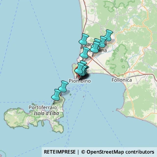 Mappa Via Giovanni Lerario, 57025 Piombino LI, Italia (7.29875)