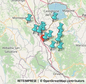 Mappa SP 308, 06062 Città della Pieve PG, Italia (9.94231)