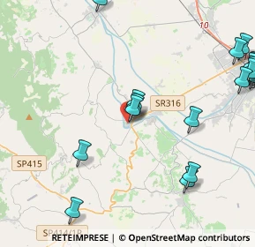 Mappa Via dei Forni, 06031 Bevagna PG, Italia (6.1385)