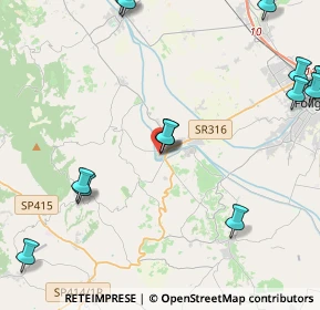 Mappa Via dei Forni, 06031 Bevagna PG, Italia (6.87611)