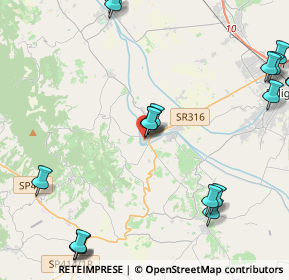 Mappa Via dei Forni, 06031 Bevagna PG, Italia (6.3425)