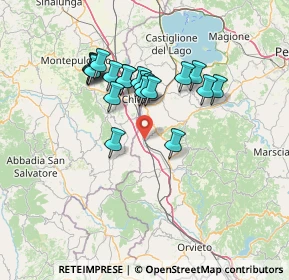 Mappa Via della Chiana, 06062 Città della Pieve PG, Italia (12.447)